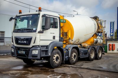 Tweedehands vrachtwagens - MAN TGS 32.360 BB+E6+MIXER 9M³