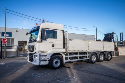 Gebrauchte LKW - MAN TGS 35.420 BL-8X4-4 +HIAB 188 E-2