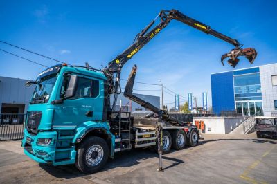 Camions d'occasion - MAN TGS 35.510 8X4-4 BL + TAJFUN L170 K