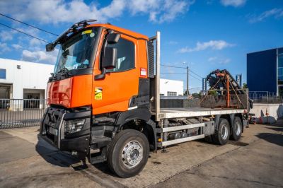 Camioane folosite - Camion - RENAULT K 380+HIAB 16T/m ( 4 Ext.)