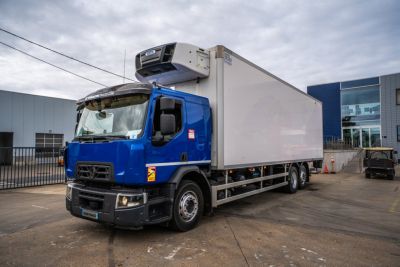 Camions d'occasion - RENAULT D WIDE 380 DXI+CARRIER SUPRA 1150 Mt + DHOLLANDIA 2T