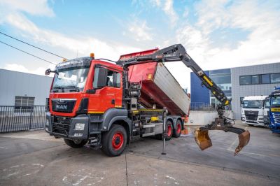 شاحنات مستعملة - MAN TGS 26.400 BB 6x6 + HIAB Z-PRO 191