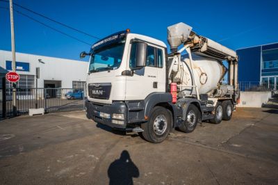شاحنات مستعملة - خلاطة الخرسانة - MAN TGS 32.360 BB+LIEBHERR 8m3+TAPIS THEAMS 12m