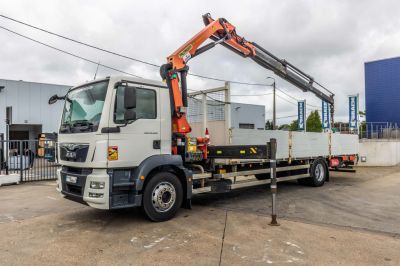 Camions d'occasion - MAN TGM 18.290 BL+PALFINGER 14 T/m+4EXT