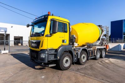 Tweedehands vrachtwagens - Vrachtwagen - MAN TGS 18.360 BLS-4X4H+SEMI MIXER 10M3 - MAN TGS 37.360 BB +STETTER