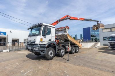 Грузовики - Самосвал - MERCEDES ACROCS 3243 BB+BIBENNE+ BAE HYDR+FASSI 16T/m+2EXT