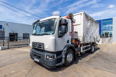 شاحنات مستعملة - RENAULT D19.280 DXI +PALFINGER 14 T/m