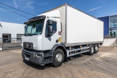 Camions d'occasion - RENAULT D26.320-6x2+DHOLLANDIA 2T.