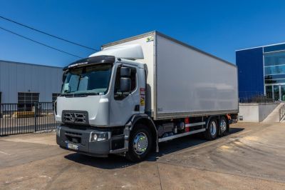 Camions d'occasion - RENAULT D26.320-6x2+DHOLLANDIA 2T.