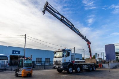 Camiones de segunda mano - Camiones - Caja plataforma - RENAULT C 380 DXI+Palfinger 26 T/m+5EXT. - MERCEDES AROCS 3248 BB+PALFINGER PK 27001/5 EXT