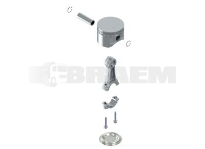 Lkw- und Busersatzteile - Bremssystem - Luftpresser - Kolben - MB002.130.27.15