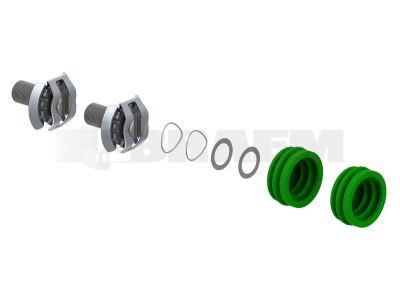 قطع غيار الشاحنات - Bearing, rubber block, seal, feather - Feather - PER12.999.418VT