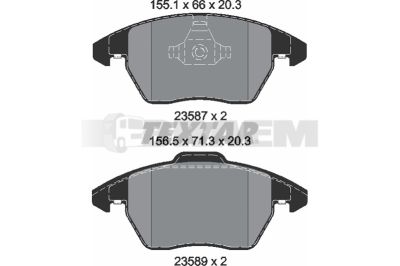Truck and bus spare parts - Brake system - Brake discs and brake drums - Brake lining - TEX2358501