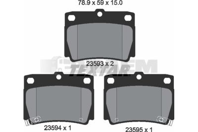 Truck and bus spare parts - Brake system - Brake discs and brake drums - Brake lining - TEX2358701