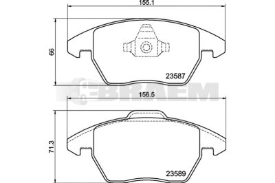 Truck and bus spare parts - Brake system - Brake discs and brake drums - Brake lining - TEX2358782