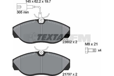Truck and bus spare parts - Brake system - Brake discs and brake drums - Brake lining - TEX2360201