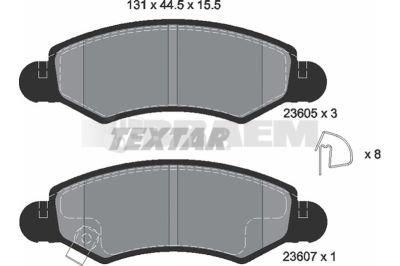 Truck and bus spare parts - Brake system - Brake discs and brake drums - Brake lining - TEX2360406