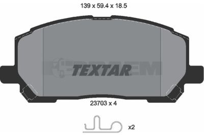 Truck and bus spare parts - Brake system - Brake discs and brake drums - Brake lining - TEX2370301