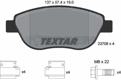 Truck and bus spare parts - Brake system - Brake discs and brake drums - Brake lining - TEX2370803