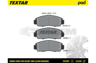 Truck and bus spare parts - Brake system - Brake discs and brake drums - Brake lining - TEX2371481