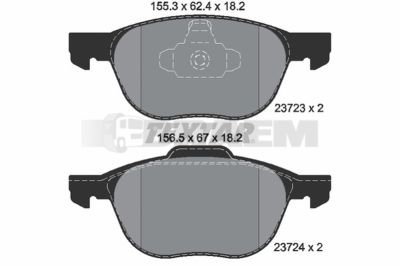 Truck and bus spare parts - Brake system - Brake discs and brake drums - Brake lining - TEX2372301