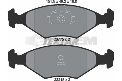 Truck and bus spare parts - Brake system - Brake discs and brake drums - Brake lining - TEX2377501