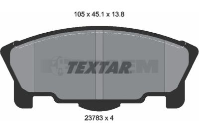 Truck and bus spare parts - Brake system - Brake discs and brake drums - Brake lining - TEX2378001