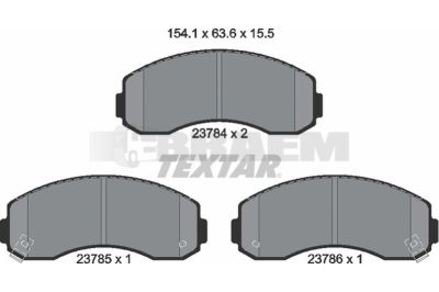 Truck and bus spare parts - Brake system - Brake discs and brake drums - Brake lining - TEX2378401