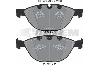 Truck and bus spare parts - Brake system - Brake discs and brake drums - Brake lining - TEX2378704
