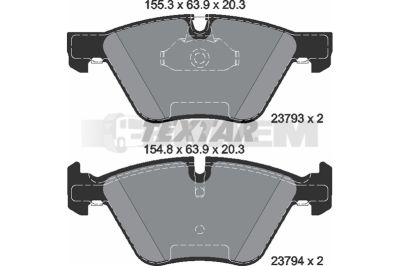 Truck and bus spare parts - Brake system - Brake discs and brake drums - Brake lining - TEX2379301