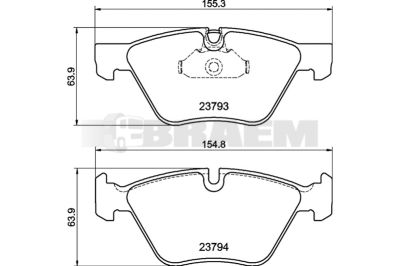 Truck and bus spare parts - Brake system - Brake discs and brake drums - Brake lining - TEX2379381