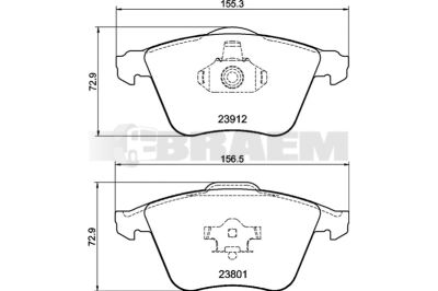 Truck and bus spare parts - Brake system - Brake discs and brake drums - Brake lining - TEX2391201