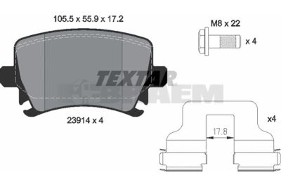 Truck and bus spare parts - Brake system - Brake discs and brake drums - Brake lining - TEX2391401