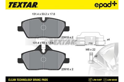 Truck and bus spare parts - Brake system - Brake discs and brake drums - Brake lining - TEX2391503