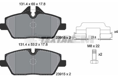 Truck and bus spare parts - Brake system - Brake discs and brake drums - Brake lining - TEX2391508