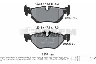 Truck and bus spare parts - Brake system - Brake discs and brake drums - Brake lining - TEX2392701