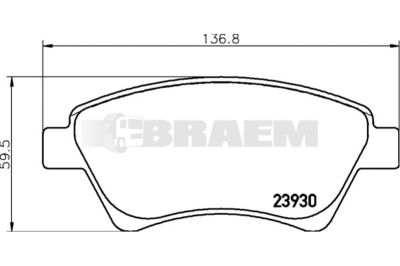 Truck and bus spare parts - Brake system - Brake discs and brake drums - Brake lining - TEX2393401