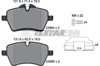 Truck and bus spare parts - Brake system - Brake discs and brake drums - Brake lining - TEX2398401