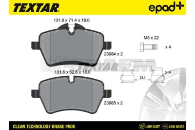 Truck and bus spare parts - Brake system - Brake discs and brake drums - Brake lining - TEX2398404