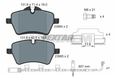 Truck and bus spare parts - Brake system - Brake discs and brake drums - Brake lining - TEX2398407