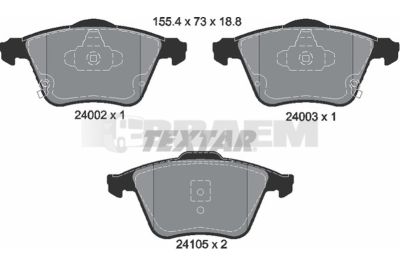 Truck and bus spare parts - Brake system - Brake discs and brake drums - Brake lining - TEX2400201