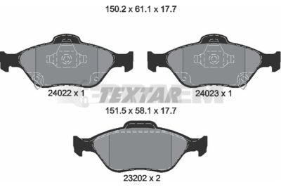 Truck and bus spare parts - Brake system - Brake discs and brake drums - Brake lining - TEX2402201