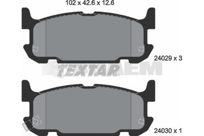 Truck and bus spare parts - Brake system - Brake discs and brake drums - Brake lining - TEX2402901