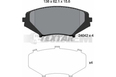 Truck and bus spare parts - Brake system - Brake discs and brake drums - Brake lining - TEX2404201
