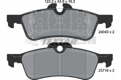 Truck and bus spare parts - Brake system - Brake discs and brake drums - Brake lining - TEX2404301