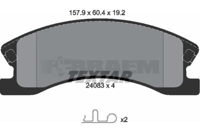 Truck and bus spare parts - Brake system - Brake discs and brake drums - Brake lining - TEX2408301