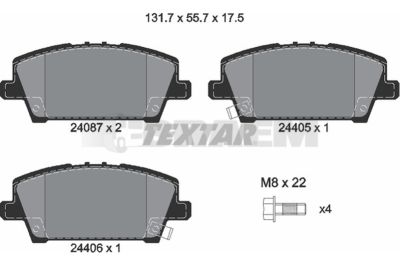 Truck and bus spare parts - Brake system - Brake discs and brake drums - Brake lining - TEX2408701