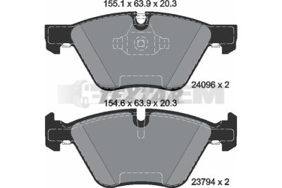 Truck and bus spare parts - Brake system - Brake discs and brake drums - Brake lining - TEX2409681