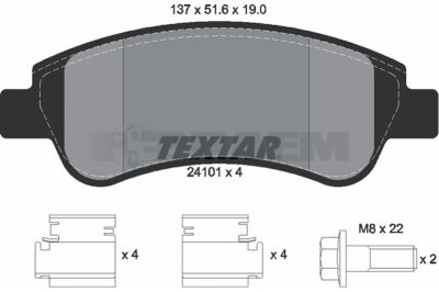 Truck and bus spare parts - Brake system - Brake discs and brake drums - Brake lining - TEX2410101