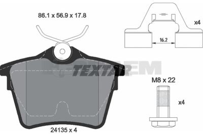 Truck and bus spare parts - Brake system - Brake discs and brake drums - Brake lining - TEX2413501